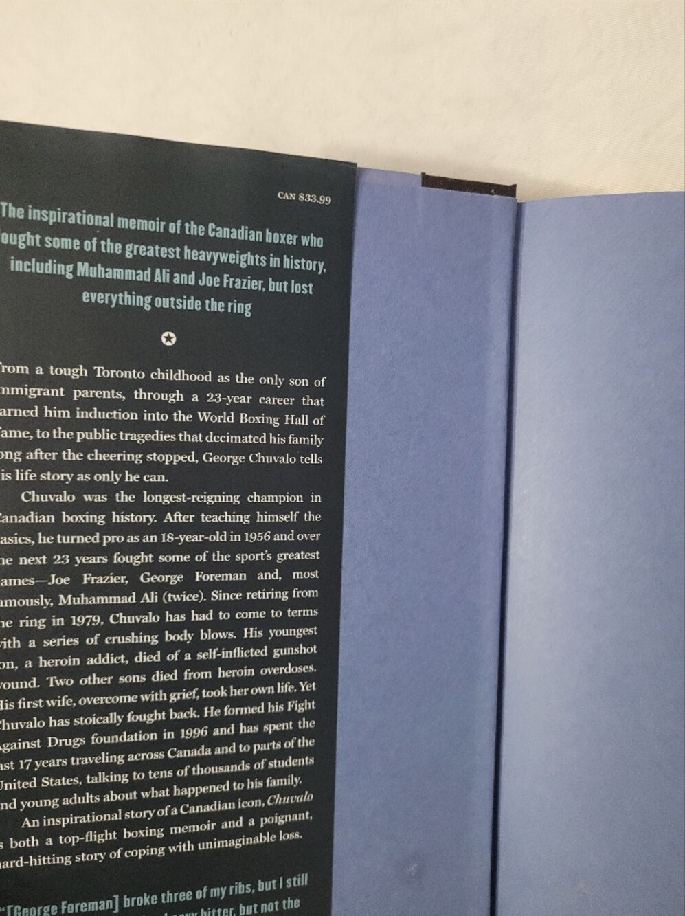 George Chuvalo - A Fighters Life Boxing's Last Gladiator Book - Picture 2 of 8